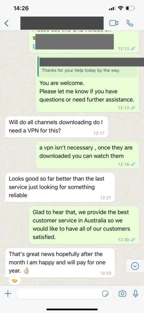 Atención al cliente personalizada por WhatsApp